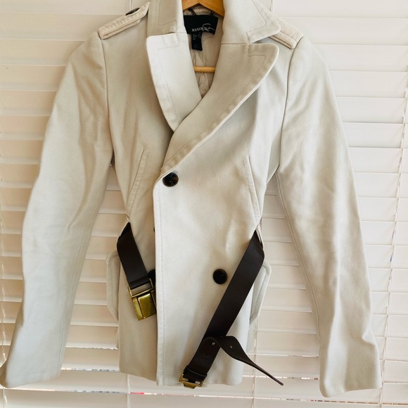 Mango Cream/Off White Suit Jacket Blazer - Picture 4 of 8